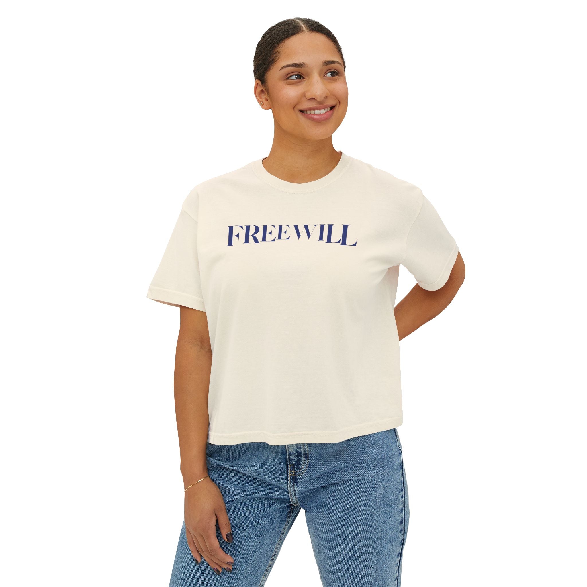 FREE WILL Boxy Tee | Heavyweight Boxy Fit T-Shirt